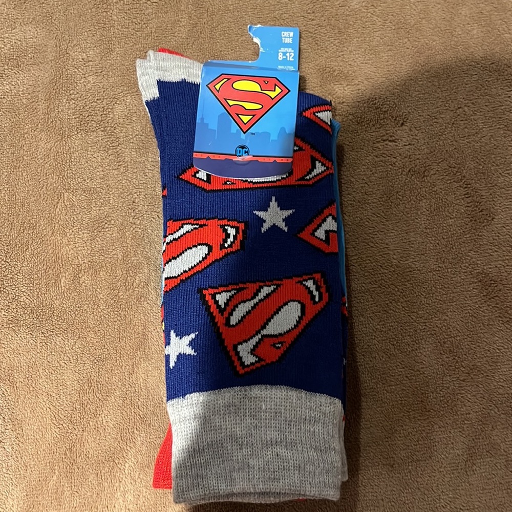 Superman brand new socks